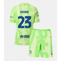 Dres Barcelona Jules Kounde #23 Tretina pre deti 2024-25 Krátky Rukáv (+ trenírky)